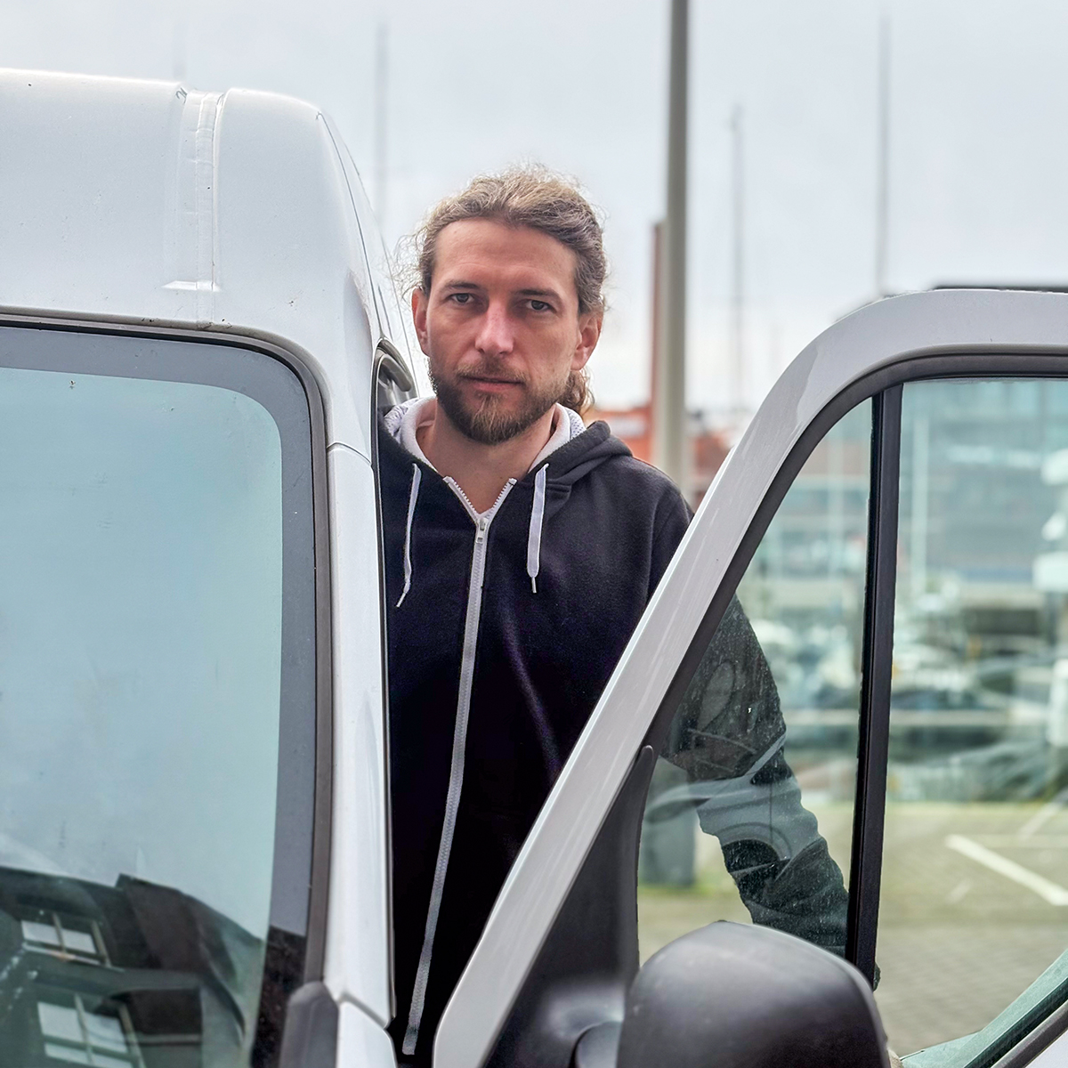 Alex Koliesov aan het werk